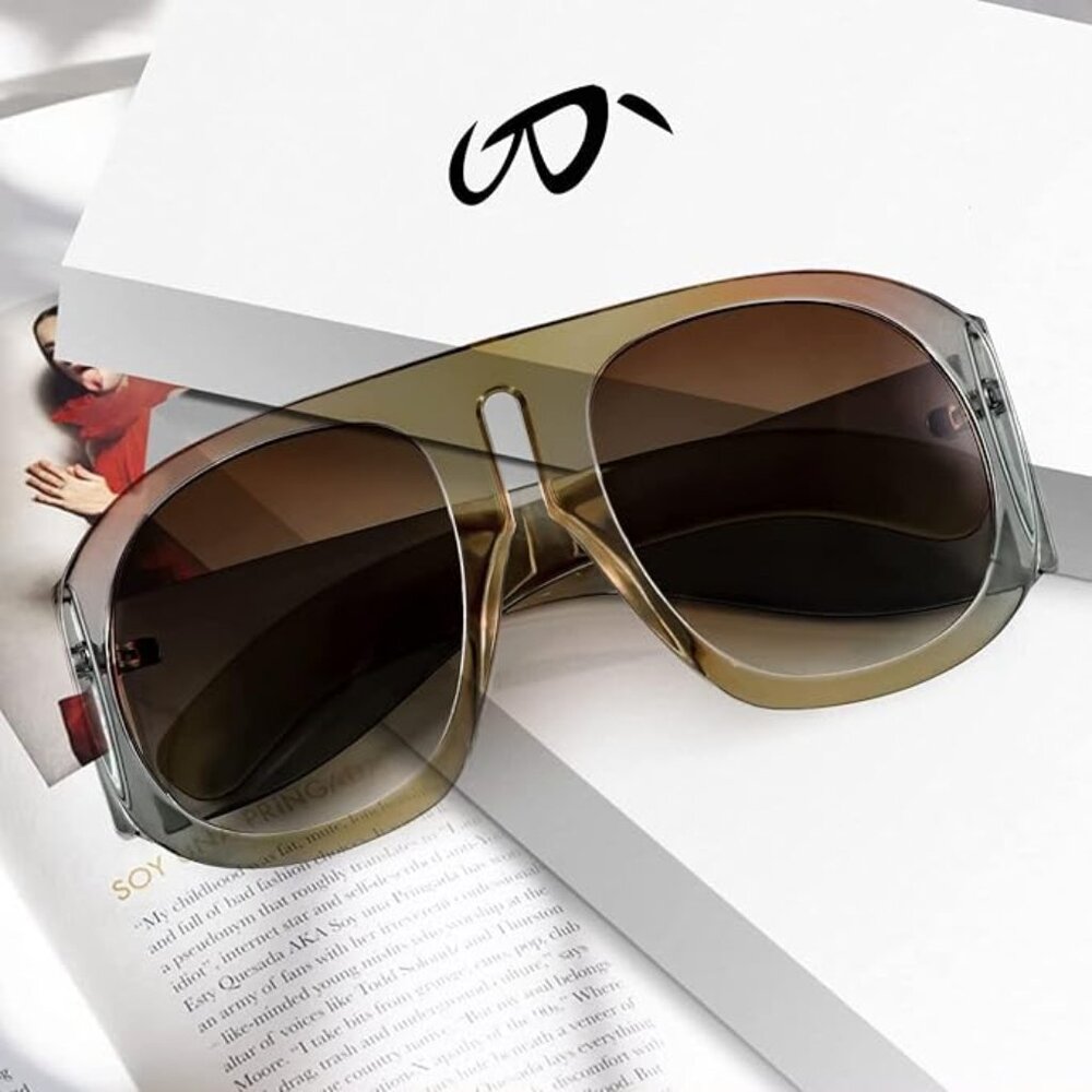 Retro Trendy Aviator Sunglasses